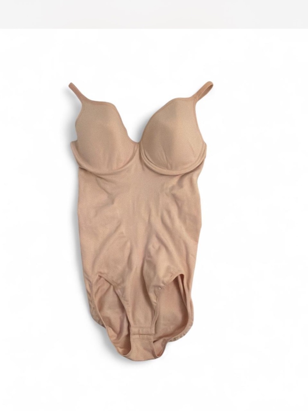 barely there Nude Toned Shaping Bodysuit with Underwire